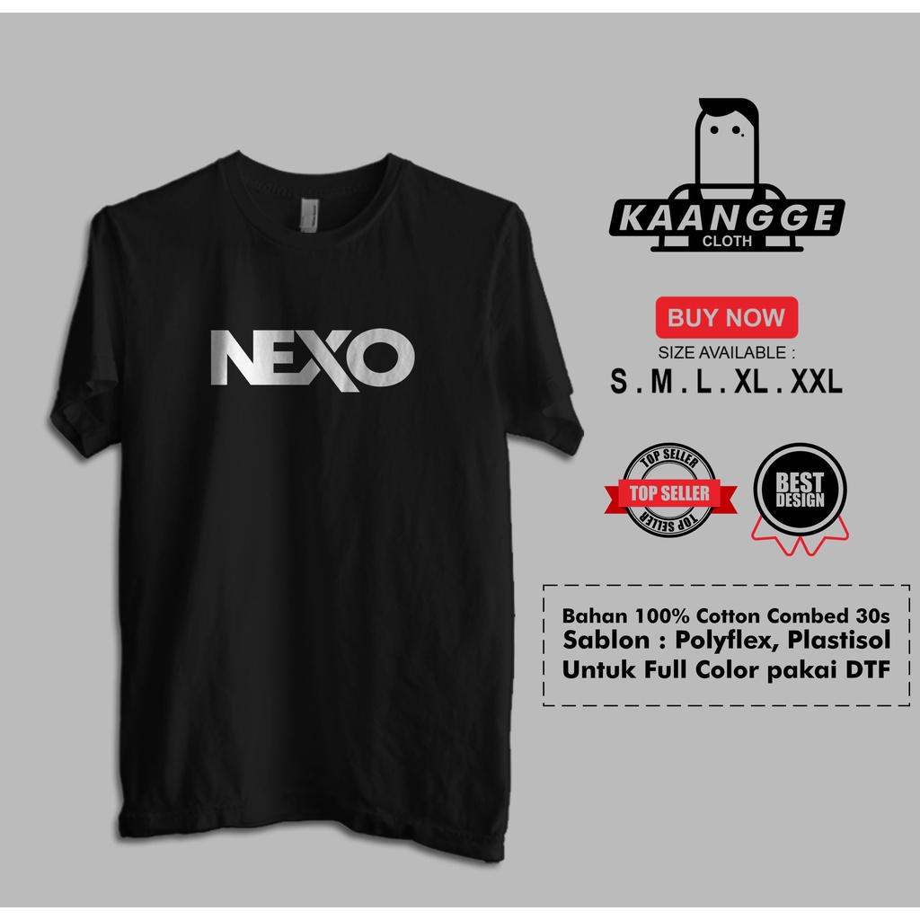 [S-5XL]เสื้อยืด พิมพ์ลายโลโก้ Nexo Audio สําหรับผู้ชาย
