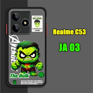 มี13ลาย เคสโทรศัพท์ ตรงรุ่น สำหรับ Realme C53/C51 เคสกันกล้อง เคสกันกระแทก ขอบสีผิวด้าน C53 พร้อมส่งในไทย เคสขอบนิ่ม JA