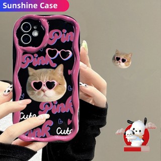 เคสป้องกันโทรศัพท์มือถือ TPU แบบนิ่ม ลายแมว สีพื้น สําหรับ Redmi 12C 10C 10A 10 9T 9C 9A Note 12s 12 11 11s 10 10s 9s Pro Mi12 11Lite Poco X3