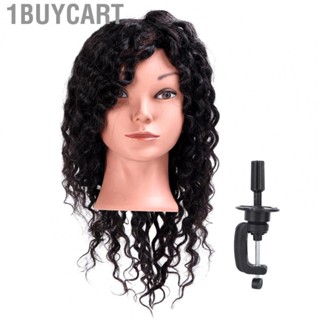 1buycart Mannequin Head  Hairdressing Training Head Fluffy Hair High Temperature Fiber  for Home for Barber Shop for Beauty Training