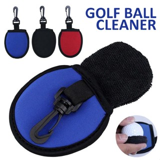 New With Clip Washer Cleaner Towels Portable Golf Ball Pouch Golf Protective Bag