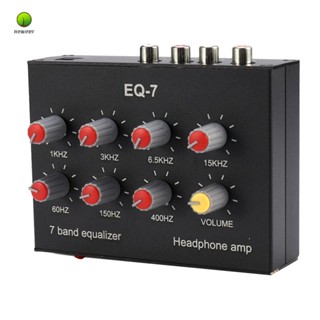 Eq-7 เครื่องขยายเสียงชุดหูฟังรถยนต์ 2 ช่อง อีควอไลเซอร์ดิจิทัล