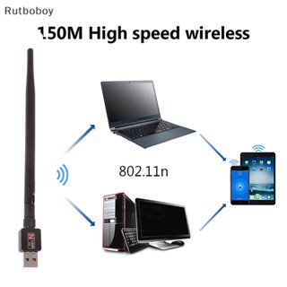 [Rut] อะแดปเตอร์เสาอากาศการ์ดดองเกิล LAN ไร้สาย 150Mbps MT7601 USB Wifi สําหรับ PC แล็ปท็อป COD