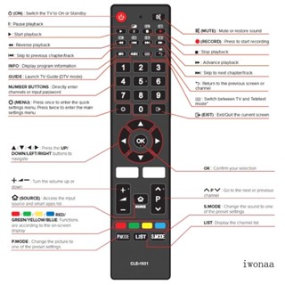 Iwo CLE-1031 CLE1031 รีโมตคอนโทรลทีวี แบบเปลี่ยน สําหรับ Hitachi TV 32FHDSM6 32HDSM8 40FHDSM8