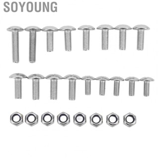 Soyoung ATV Bolt Kit  Metal High Strength  Bolt Screw Nut Kit  Long Durability 25 Pieces for Automotive   