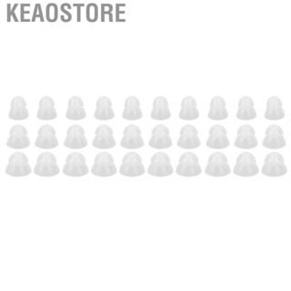 Keaostore 10 Pcs Hearing Amplifier Ear Tips Transparent Double Layer Closed  Static US