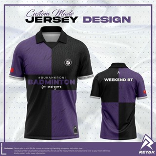 Jersey RETRO COLLAR BAJU JERSEY WEEKEND BT ปี 2023