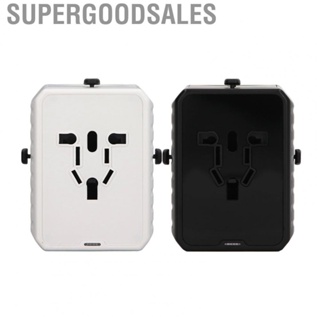 Supergoodsales Travel Plug Adapter  Universal International Flame Retardant PC 100‑240VAC QC3.0 Fast Charging for Tablets Computers