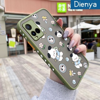 เคสโทรศัพท์มือถือ ซิลิโคนนิ่ม ใส กันกระแทก ลายการ์ตูนหมี ดอกไม้ สําหรับ VIVO Y21 2021 Y21G Y33s Y21s Y21e Y21a Y21t T1x 4G