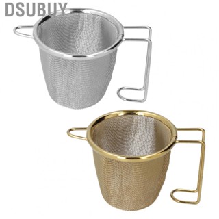 Dsubuy Stainless Steel  Strainer Infuser Filter With Handle For Office Home U JY