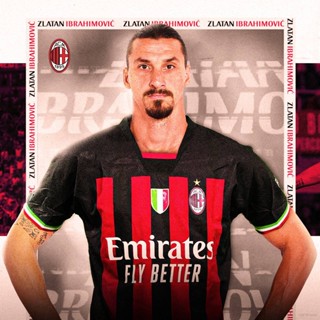 เสื้อยืดแขนสั้น พิมพ์ลายทีมชาติฟุตบอล Ibrahimovic AC Milan ทีมเหย้า สําหรับผู้ชาย และผู้หญิง