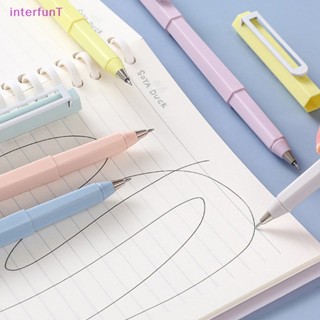 [InterfunT] ปากกาเจลหกเหลี่ยมน่ารัก สีมาการอง 0.5 มม. สีดํา สําหรับโรงเรียน สํานักงาน [ใหม่]