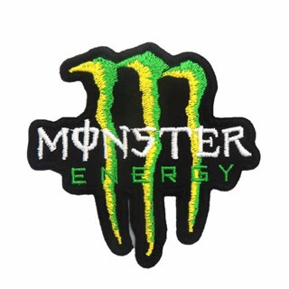 Monster ENERGY แผ่นสติกเกอร์ ปักลาย สําหรับติดตกแต่งเสื้อผ้า กางเกงขายาว DIY