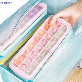 Erck&gt; ถาดน้ําแข็งซิลิโคน ลายรังผึ้ง พร้อมฝาปิด 24 36 ช่อง