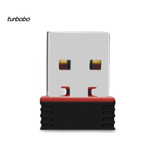 Turbobo อะแดปเตอร์การ์ดเครือข่ายไร้สาย 150Mbps USB WiFi Lan 802.11n ขนาดเล็ก สําหรับคอมพิวเตอร์ แล็ปท็อป