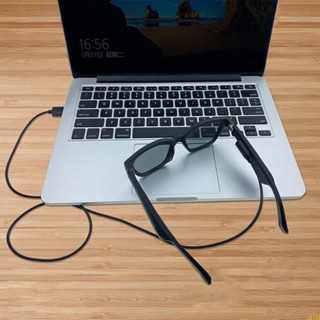 Moon สายชาร์จ USB แบบยืดหยุ่น 60 ซม. สําหรับแว่นตา บลูทูธ