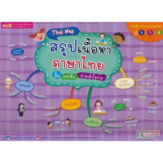 (Arnplern) : หนังสือ Thai Map สรุปเนื้อหาภาษาไทย สั้น กระชับ อ่านเข้าใจง่าย ระดับประถมปลาย ป.4-5-6