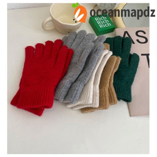 OCEANMAPDZ ถุงมือ ผ้าไนล่อน ป้องกันลม ให้ความอบอุ่น แฟชั่นฤดูหนาว สําหรับผู้หญิง