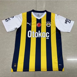 เสื้อกีฬาแขนสั้น ลายทีมชาติฟุตบอล Fenerbahce 23-24 Fenerbahce แห้งเร็ว ไซซ์ S-XXL สําหรับผู้ใหญ่
