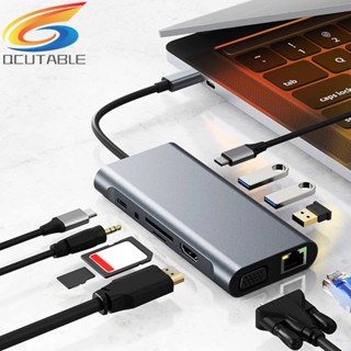 11-in-1 ฮับ USB C 100W PD 5Gbps Type C 4K 30hz HDMI