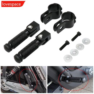 Lovespace ที่พักเท้าอลูมิเนียม CNC 8 มม. สําหรับรถจักรยานยนต์ สกูตเตอร์ J3U3 1 คู่