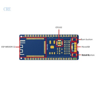 Cre ESP32-DevKitC บอร์ดไมโครคอนโทรลเลอร์ ESP32-WROOM-32D WiFi และบลูทูธ