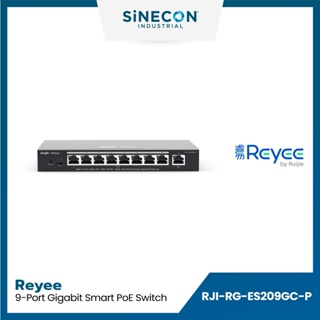 Ruijie รูเจีย รุ่น RG-ES209GC-P สวิตซ์ Reyee RG-ES209GC-P 9-Port Gigabit Smart Cloud Mananged PoE Switch