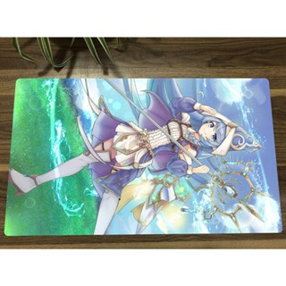 Yugioh Playmat Aquamancer of the Sanctuary TCG CCG แผ่นรองเมาส์ สําหรับเล่นเกม