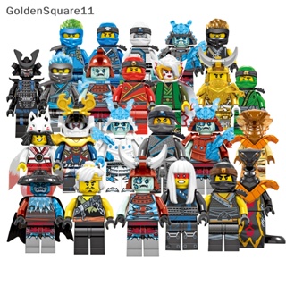 Goldensquare บล็อกตัวต่อฟิกเกอร์ Ninjago Kai Jay Sensei Wu Master ขนาดเล็ก ของเล่นสําหรับเด็ก 24 ชิ้น