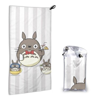 My Neighbor Totoro ผ้าขนหนูนุ่ม ดูดซับน้ําได้ดี แห้งเร็ว ขนาด 16x31.5 นิ้ว สําหรับออกกําลังกาย ตั้งแคมป์