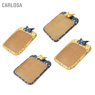 CARLOSA สุนัข Rattan Cooling Mat ทนต่อการกัดกัดสบาย Breathable Cat สำหรับฤดูร้อน