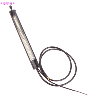 Nfph&gt; ใหม่ แถบไฟเลี้ยว LED 12V สําหรับรถจักรยานยนต์ 1 ชิ้น