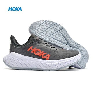 ขายดี ใหม่ รองเท้าผ้าใบ HOKA ONE ONE CARBON X2 ดูดซับแรงกระแทก สีดําถ่าน 5JV8 2023