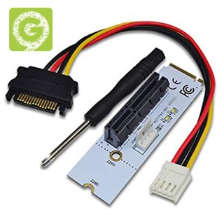 อะแดปเตอร์การ์ดไรเซอร์ NGFF M.2 เป็น PCI-E 4X M2 Key M เป็น PCIe X4 พร้อมไฟแสดงสถานะ LED สําหรับขุดบิตคอยน์