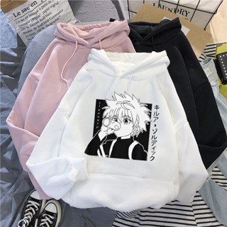 เสื้อกันหนาว มีฮู้ด ลายการ์ตูนอนิเมะ XW Kawaii Hunter X Killua Zoldyck แฟชั่นฤดูใบไม้ผลิ และฤดูใบไม้ร่วง สําหรับผู้ชาย