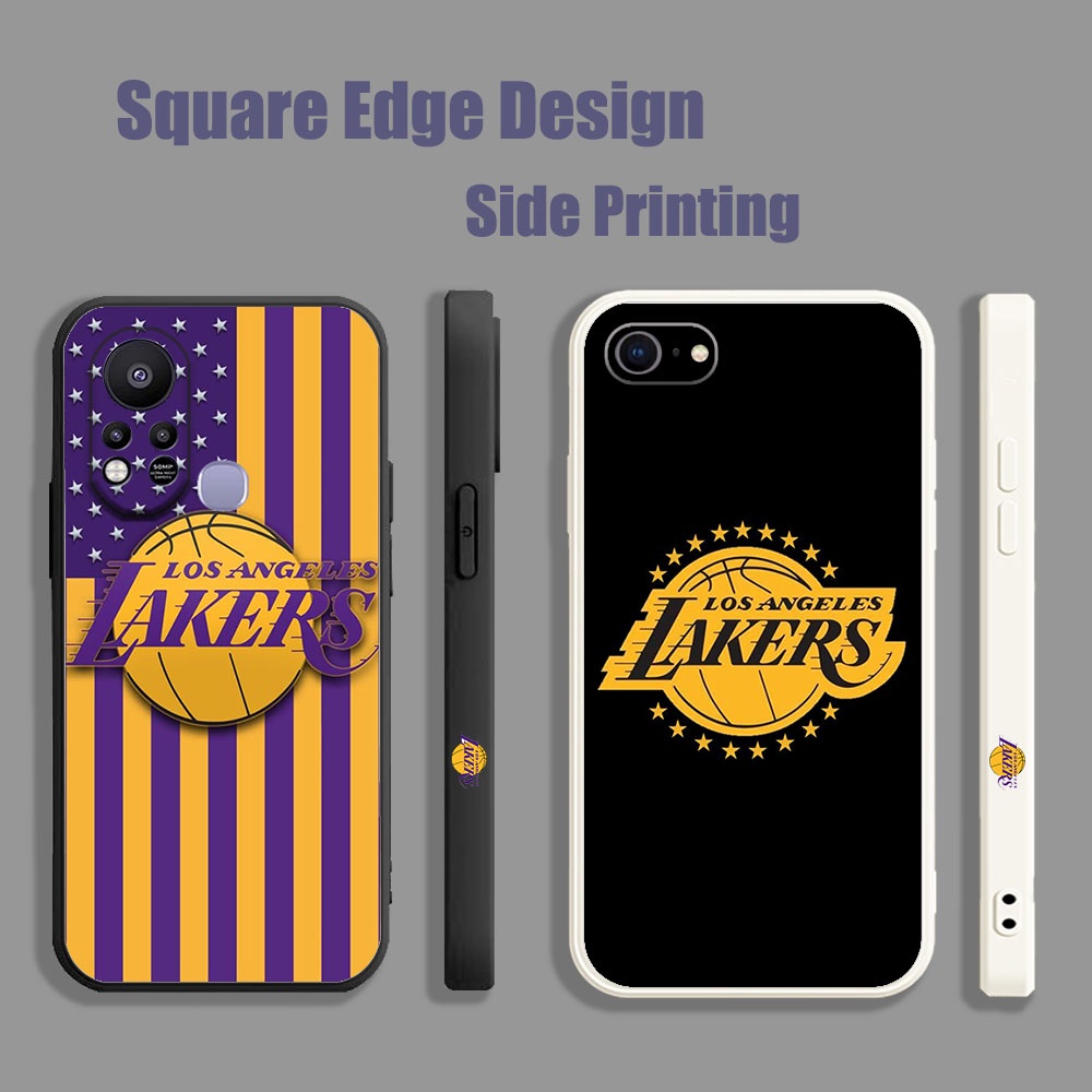 เคสโทรศัพท์มือถือ ขอบสี่เหลี่ยม ลายโลโก้ NBA Lakers Home Field สําหรับ Vivo Y20 Y20s Y20i Y20sG Y12s Y12A IT006