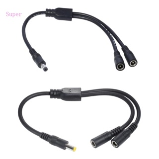 Best DC Y Splitter Cable 1 Male to 2 Female DC Power Extension อะแดปเตอร์สายเคเบิ้ล