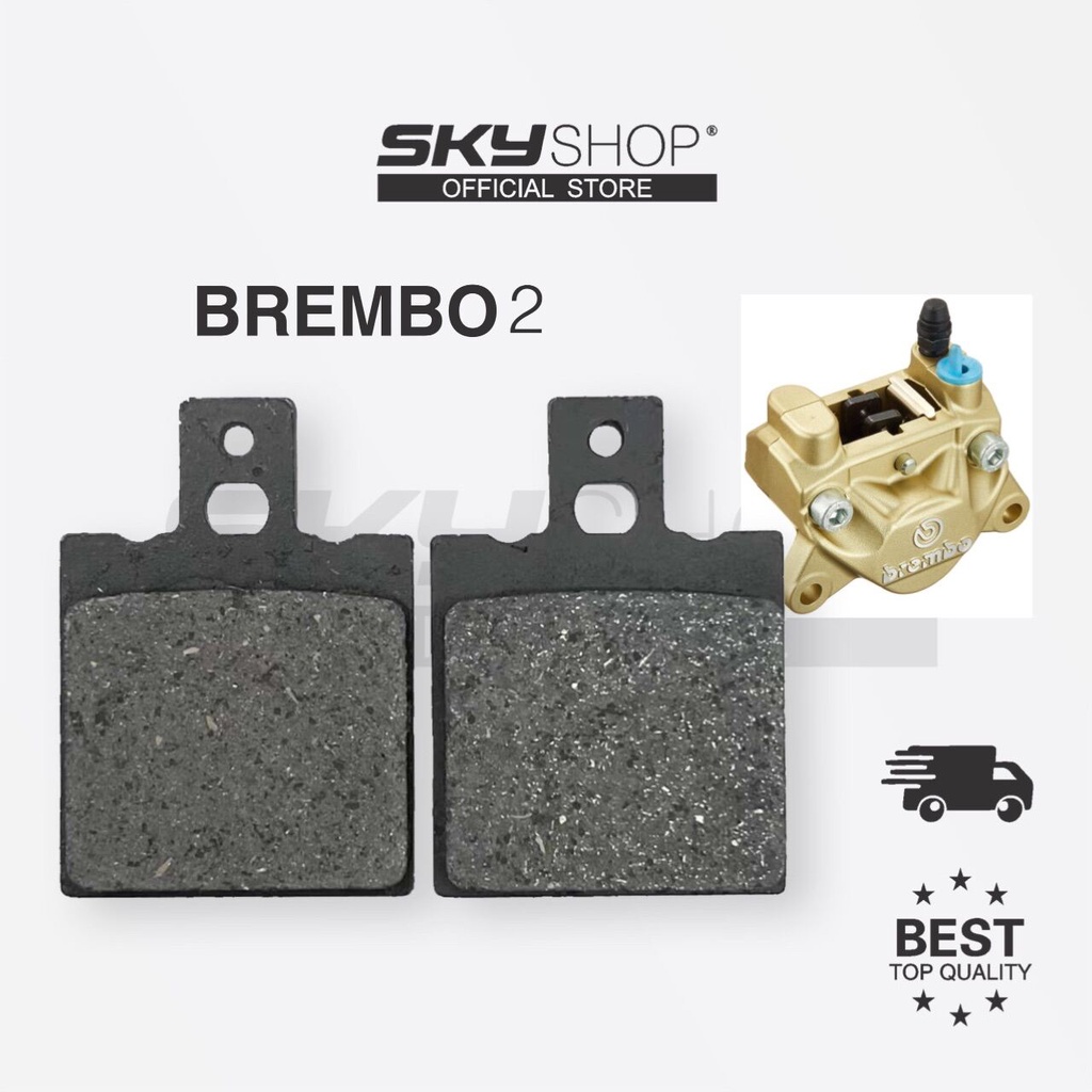 BREMBO-II ผ้าเบรก (FRONT) (SKYSHOP) ผ้าเบรก SET BREAK DISC BREAK BREMBO2 BREMBO 2