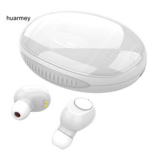 Huarmey TWS กล่องชาร์จหูฟังอินเอียร์ ไร้สาย บลูทูธ 5.0 หน้าจอดิจิทัล HiFi