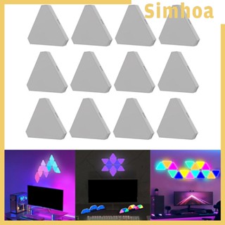 [SIMHOA] แผงไฟ LED ทรงสามเหลี่ยม สําหรับห้องนอนเด็ก เล่นเกมข้างเตียง