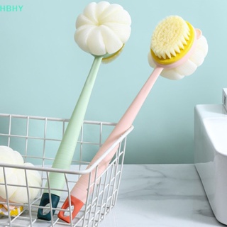 HB สองด้านผมนุ่มนวดแปรงอาบน้ําด้ามยาวกลับถูแปรง2 ใน 1แปรงอาบ…