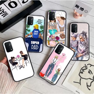 เคสโทรศัพท์มือถือแบบนิ่ม ลายแม่ และลูก พ่อ สําหรับ OPPO A73 A91 F15 A92 A72 A52 A93 A94 4G F5 A73 F7 F9 A7X F11 A9 F11 Pro