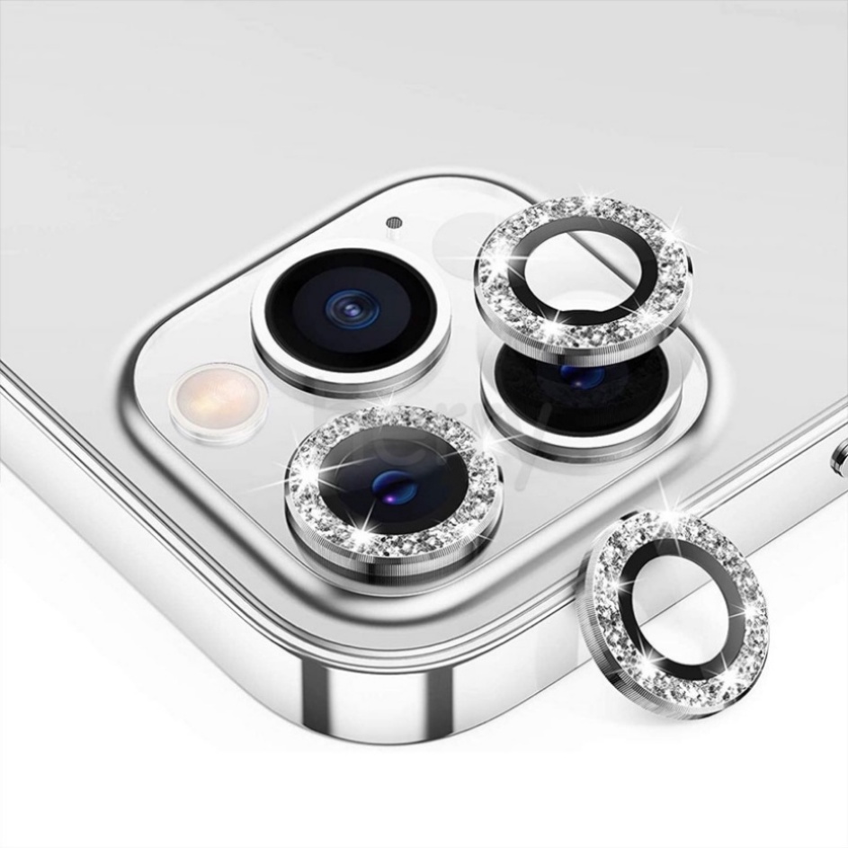 ตัวป้องกันเลนส์กล้อง สําหรับ iPhone 15 14 Plus 13 12 Mini 11 Pro Max พร้อมฟิล์มกระจกนิรภัย ตัวป้องกันแหวนโลหะส่องแสง