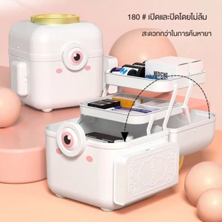 [พร้อมส่ง] กล่องเก็บยาฉุกเฉิน อเนกประสงค์ ความจุขนาดใหญ่ แบบพกพา สําหรับครัวเรือน