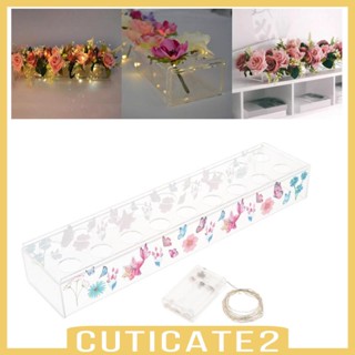 [Cuticate2] แจกันดอกไม้อะคริลิค พร้อมรู สําหรับตกแต่งบ้าน