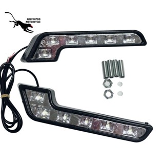 ไฟตัดหมอก LED DRL 12V สว่างมาก กันน้ํา สําหรับรถยนต์ 2 ชิ้น