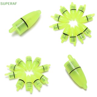 Superaf 10 ชิ้น ไฟตกปลา LED สัญญาณเตือน ธงเซนเซอร์ สัญญาณปลา อุปกรณ์ตกปลา ขายดี