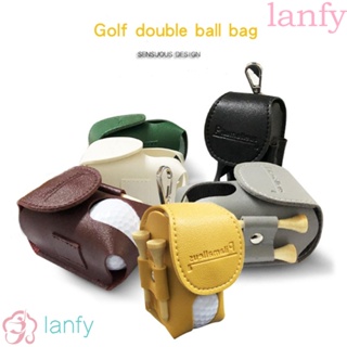 LANFY กระเป๋าลูกกอล์ฟ แบบนิ่ม แบบพกพา พร้อมหัวเข็มขัดโลหะ สีสันสดใส