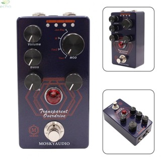 แปลงเสียงกีตาร์ของคุณด้วย Mosky โปร่งใส Overdrive VOLUME GAIN Control