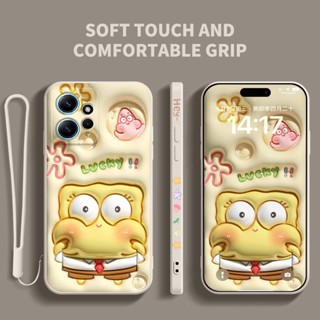 Ybd เคสโทรศัพท์มือถือ ซิลิโคน ลายการ์ตูนน่ารัก มีลายด้านข้าง และสายคล้อง สําหรับ Redmi Note 12S Note 12 Pro Plus Turbo Note 12 Pro Speed Xiaomi POCO X5 Pro 5G